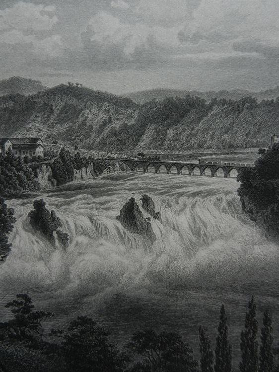 Incisioni: Der Rheinfall bei Schaffhausen – Usato da Risch venduto da Rischli15 5