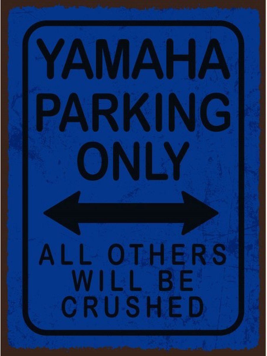 Yamaha Insegne: Rusty Blechschild - YAMAHA PARKING ONLY – Nuovo (secondo la descrizione) da Rupperswil venduto da big-one-sale