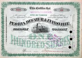 Peoria, Decatur & Evansville Railway Company - 1894