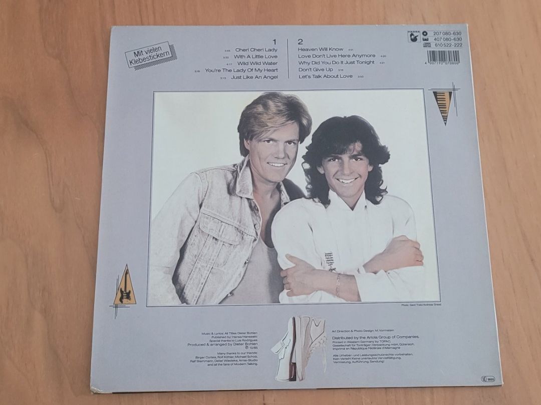 Dischi in vinile: LP Modern Talking – Usato da Martigny venduto da MZ-67 1