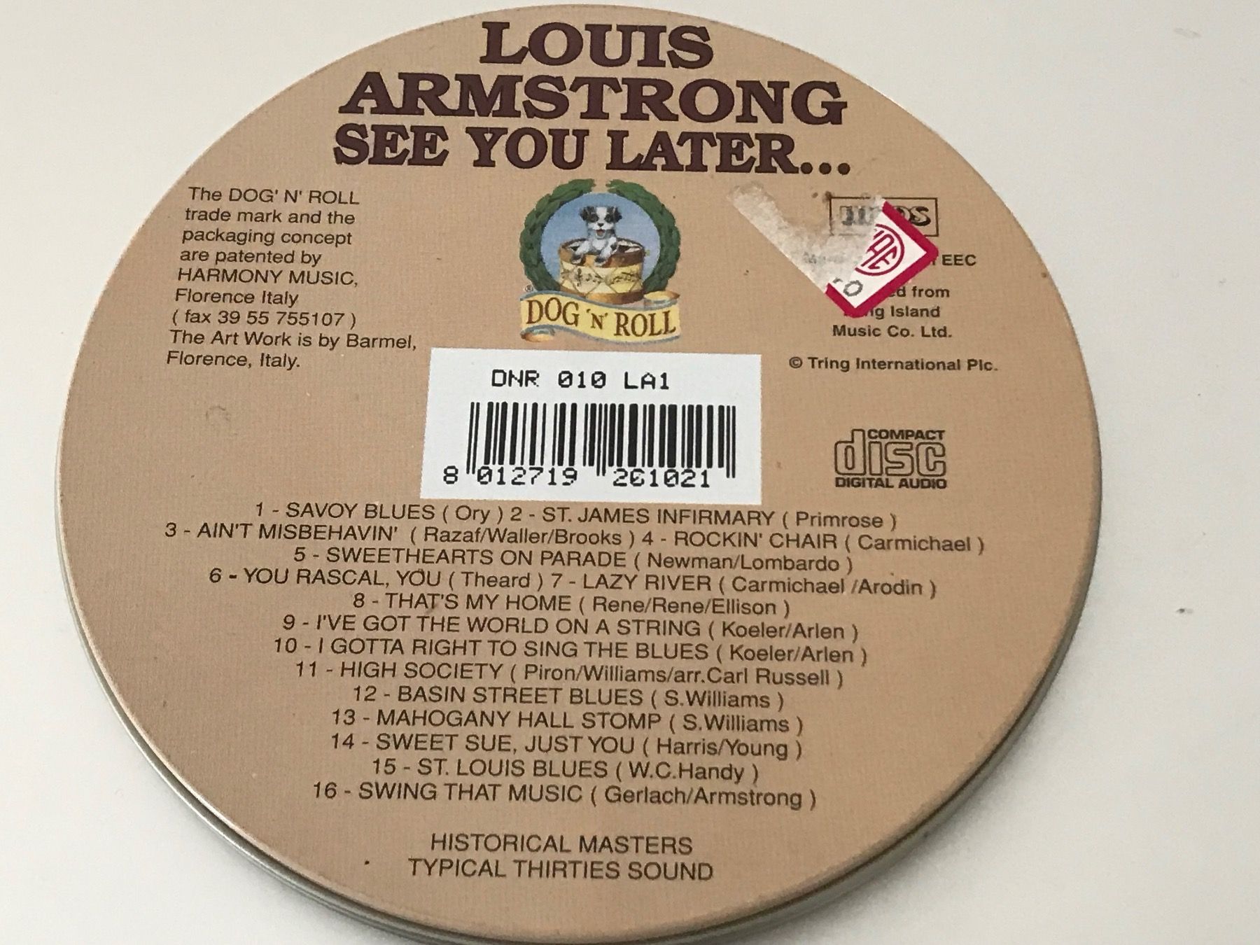 CD: LOUIS ARMSTRONG CD - Limited Edition – Usato da Hugelshofen venduto da seagull 2