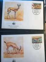 WWF Libyen 1987 Satz Dünengazelle illustrierte Ersttagsbrief