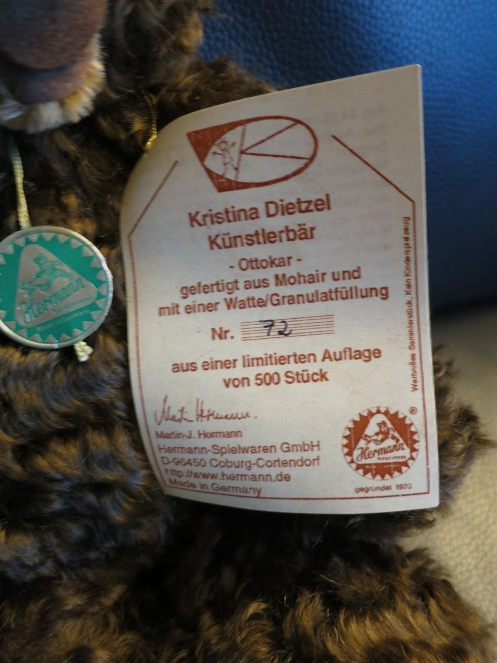 Giocattoli: Teddybär Bär Teddy Ottokar Nr.72 – Nuovo (secondo la descrizione) da Mägenwil venduto da bieri24 1