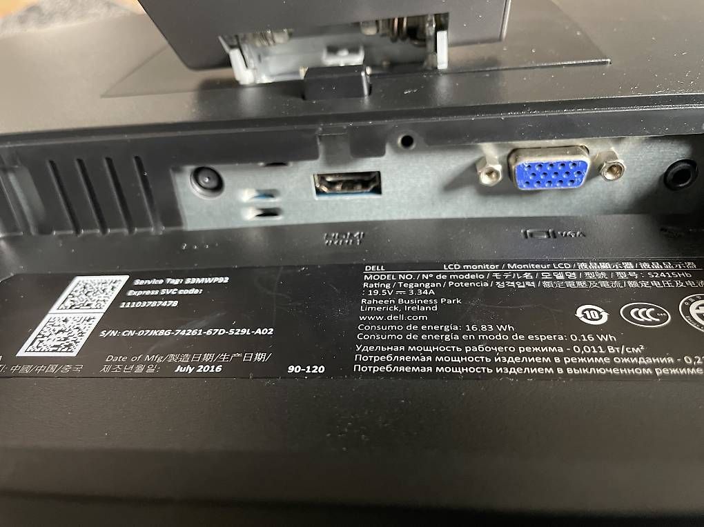 Monitor: Dell 24 Zoll Screen Randlos S2415Hb  – Usato da Muttenz venduto da Style_2000 2
