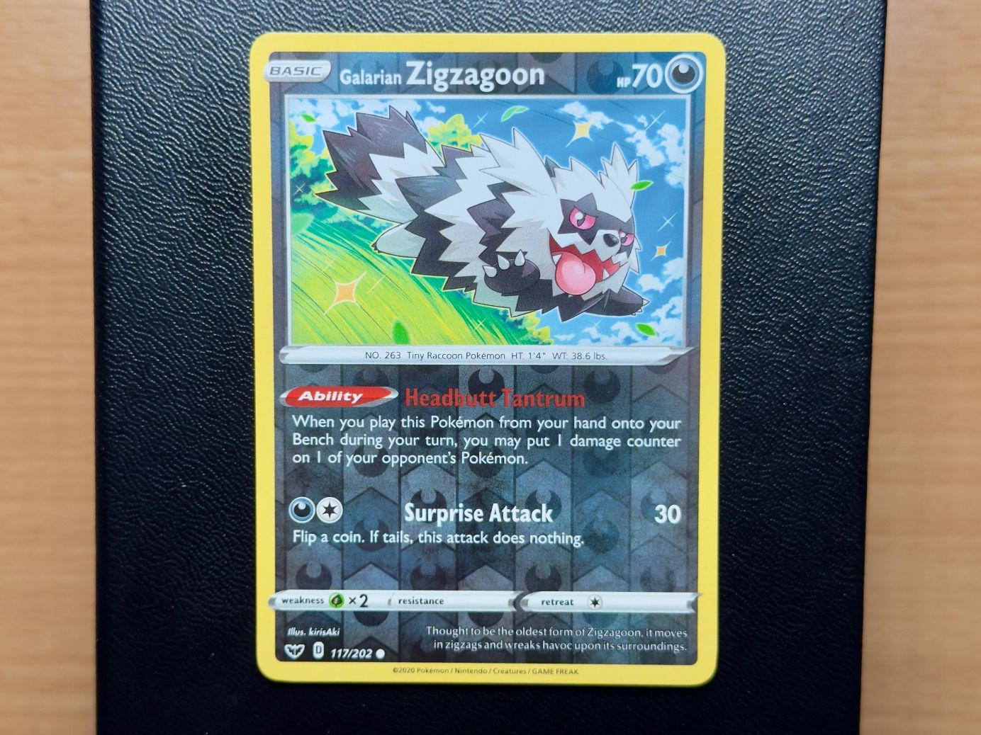 Pokémon Carte collezionabili: Zigzagoon Reverse (117/202)- Sword and Shield - SSH EN SwSh – Usato da Chézard-St-Martin venduto da Kro_Cards