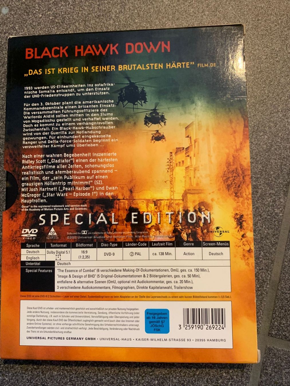 Tutti i DVDs: Black Hawk Down – Usato da Wangen SZ venduto da foley 1