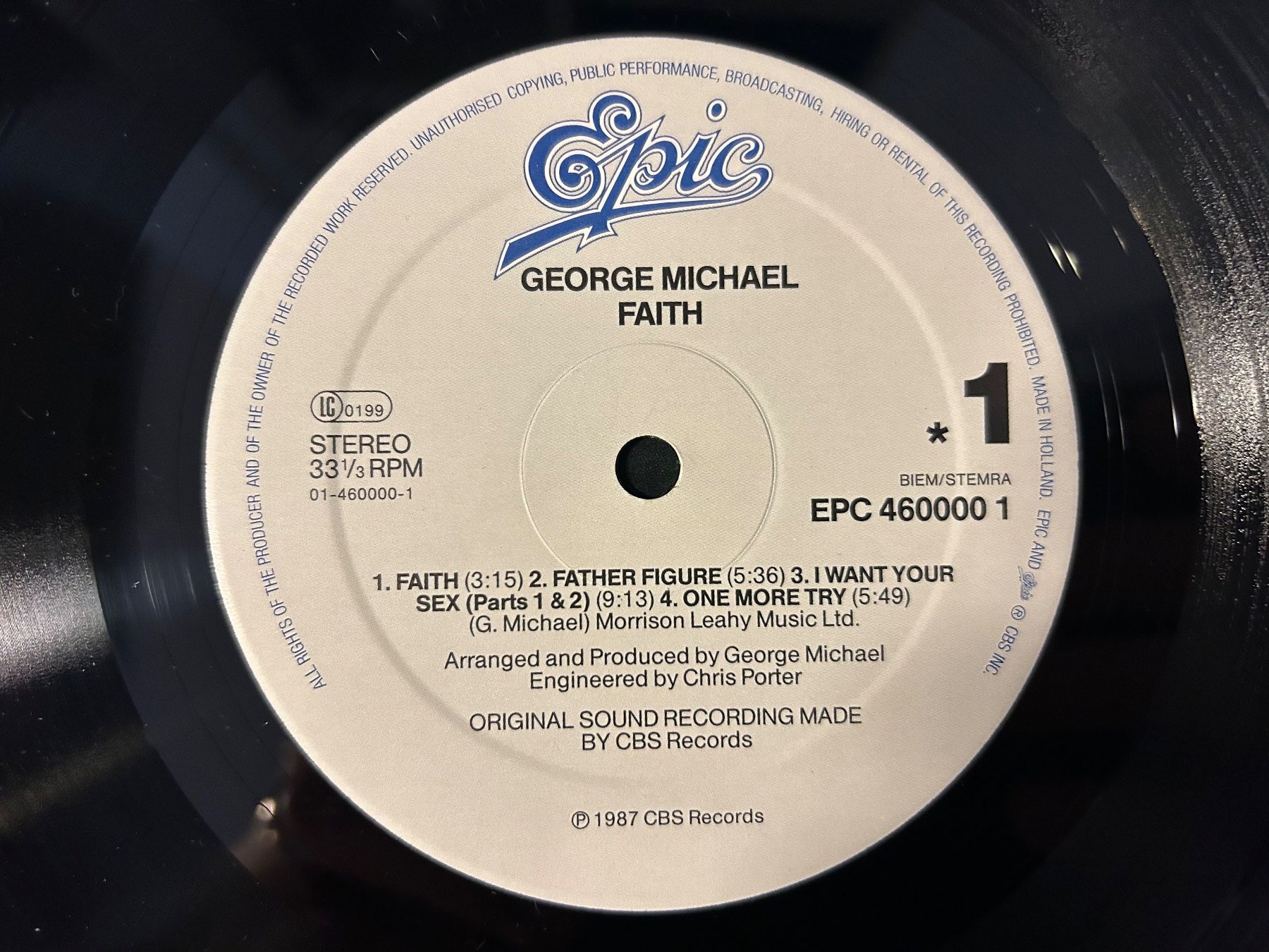 Dischi in vinile: George Michael - Faith  Vinyl Schallplatte – Usato da Aesch BL venduto da BlueMusicRecords 5