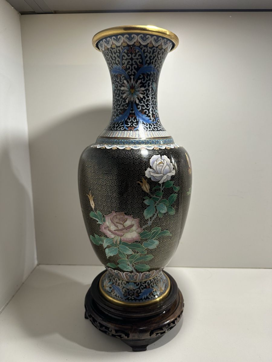 Vasen & Gefässe: Grand vase chinois en cloisonné – Gebraucht aus Bellevue von bordeaux075cl 4