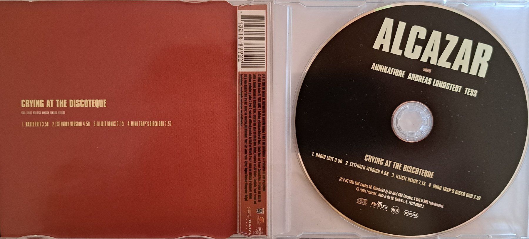 CD: Alcazar – Crying At The Discoteque -Single – Usato da Tenniken venduto da mik_6mxg 1