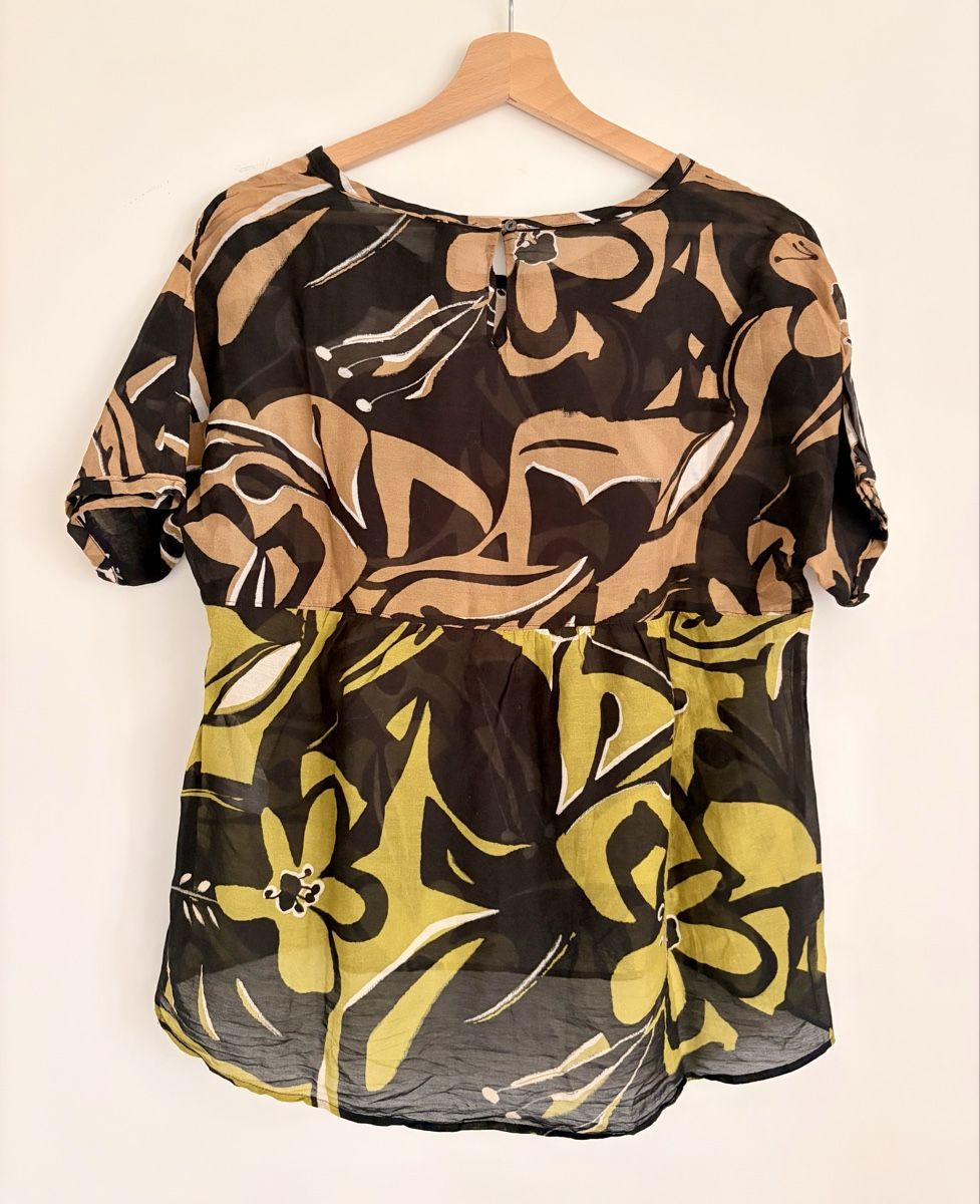 Marc Cain Blusen: Bluse Marc Cain Grösse S floral Seide Baumwolle – Neu (gemäss Beschreibung) aus Heiligenschwendi von maerchen2008 1
