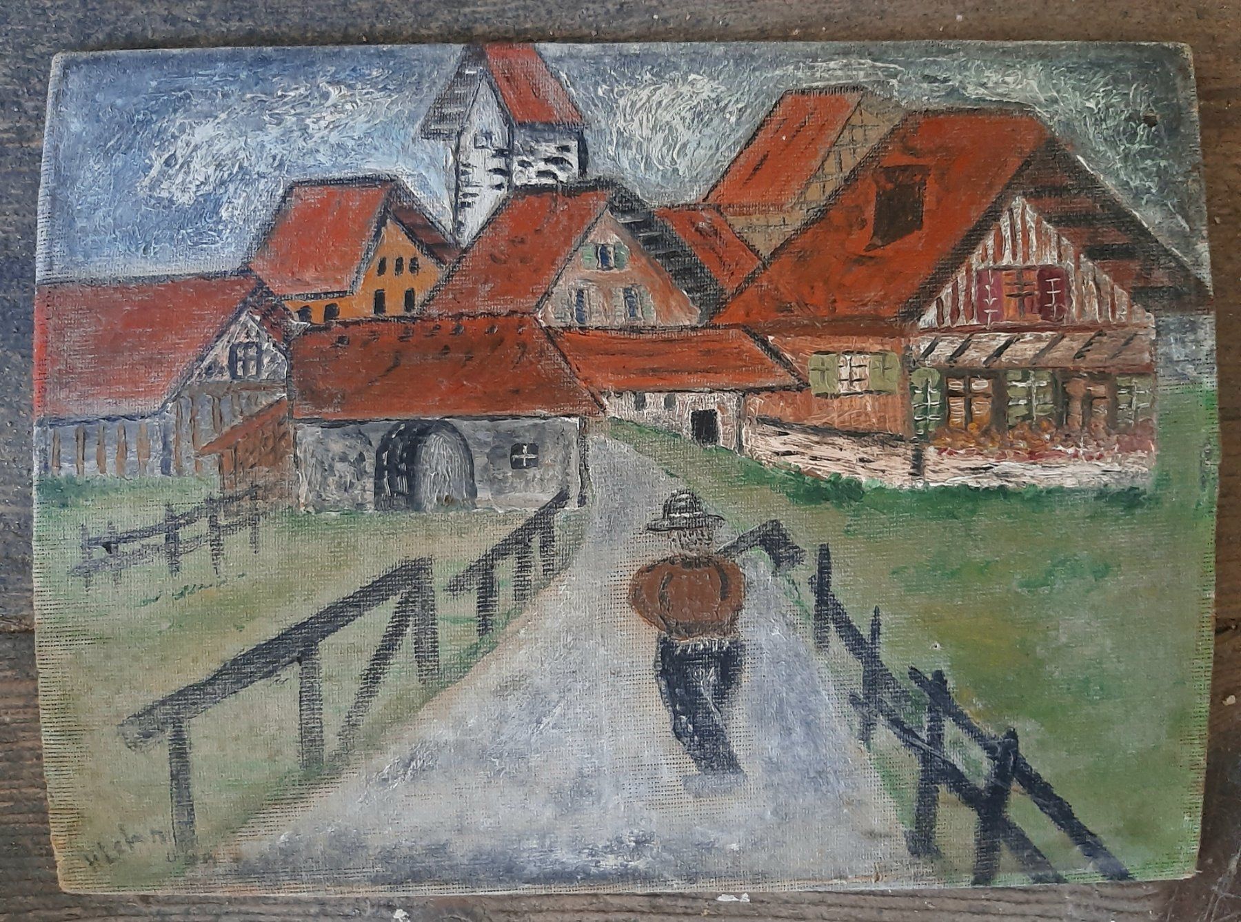 Tableaux: Art brut Gemälde signiert – D'occasion à Arbon par torso444