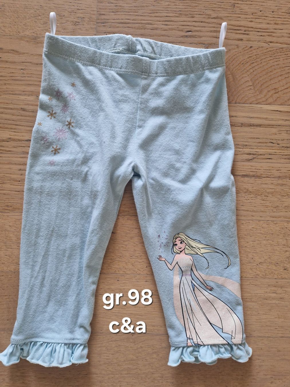 C&A Pantaloni: Capri Leggings grösse 98 Eiskönigin – Usato da Heimberg venduto da Eleanor20