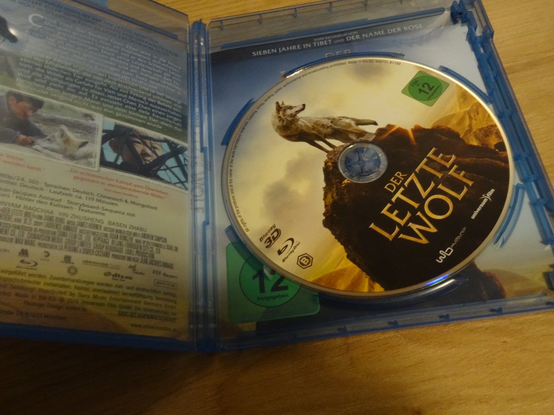 Alle DVDs: Der letzte Wolf Blu-ray 3D BLU-RAY – Gebraucht aus Olten von Disc-Verkauf 1