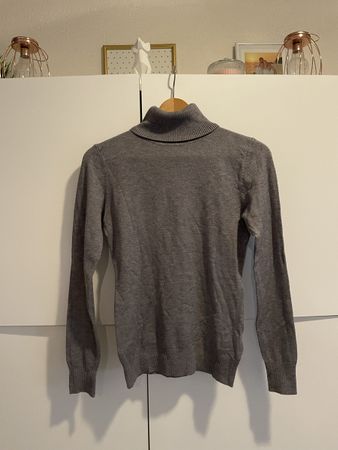 Pul col roulé gris XS neuf