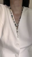 Collana perle multicolore con chiusura a farfalla