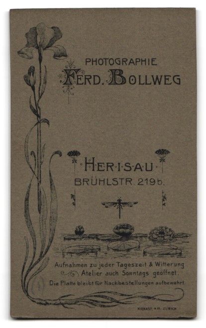 Fotografie &  Plakate: Fotografie Ferd. Bollweg, Herisau, Brüh – Gebraucht aus Berlin von bartko-reher 1