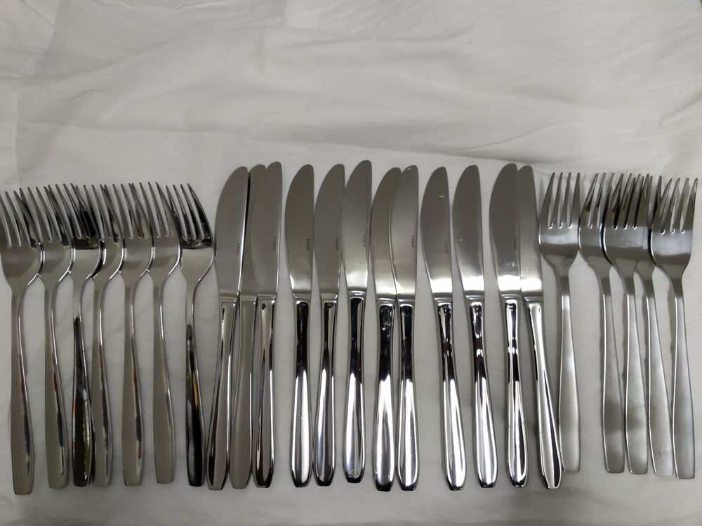 Joeczo 24-teiliges Besteck Set - Edelstahl Messer Und Gabeln Für 12 Personen