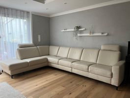 Ecksofa aus Echtleder