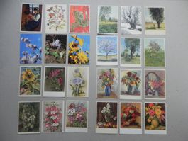 24 Pro Infirmis Spenden Karten Sammlung Lot Schweiz Kunst CH