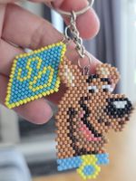 ✨ Porte-clé Scooby-Doo – Mystère & Nostalgie en Perles