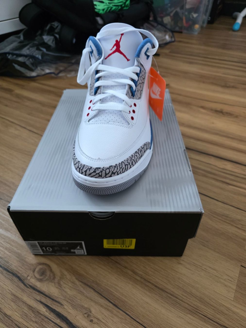 Jordan Scarpe da uomo: Jordan 3 True Blue, Grösse 44 – Nuovo e nell'imballaggio originale da Oberbüren venduto da UC1987
