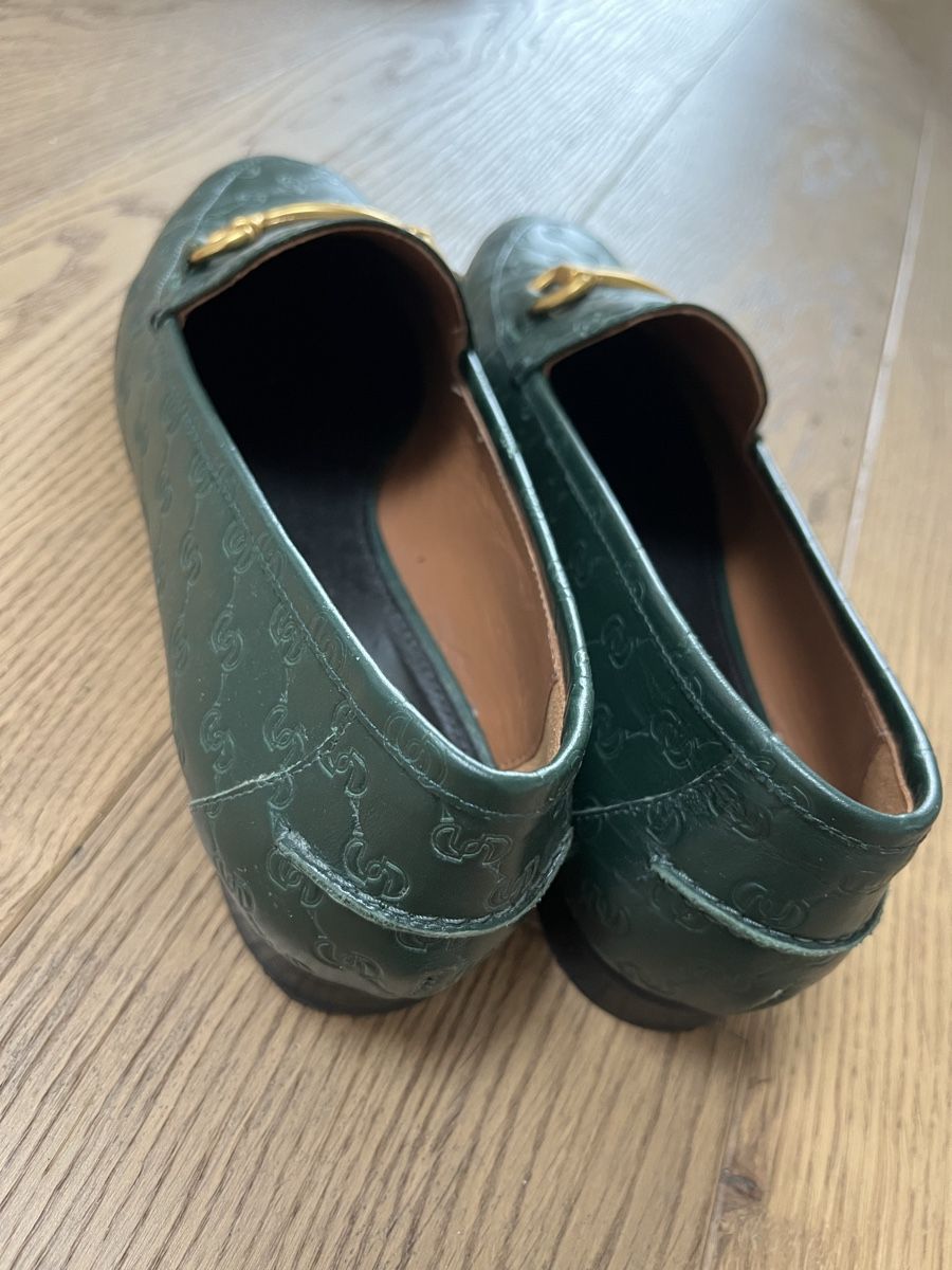 Damenschuhe: Loafer dunkelgrün – Gebraucht aus Jona von Nipponsun 1