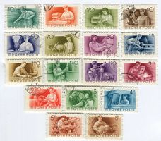 Briefmarken "Berufe". Ungarn