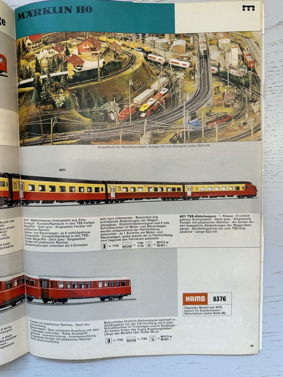 Märklin Modellini di ferrovie: Märklin Katalog 1972 o.P. – Usato da Lupsingen venduto da New-Haven 2