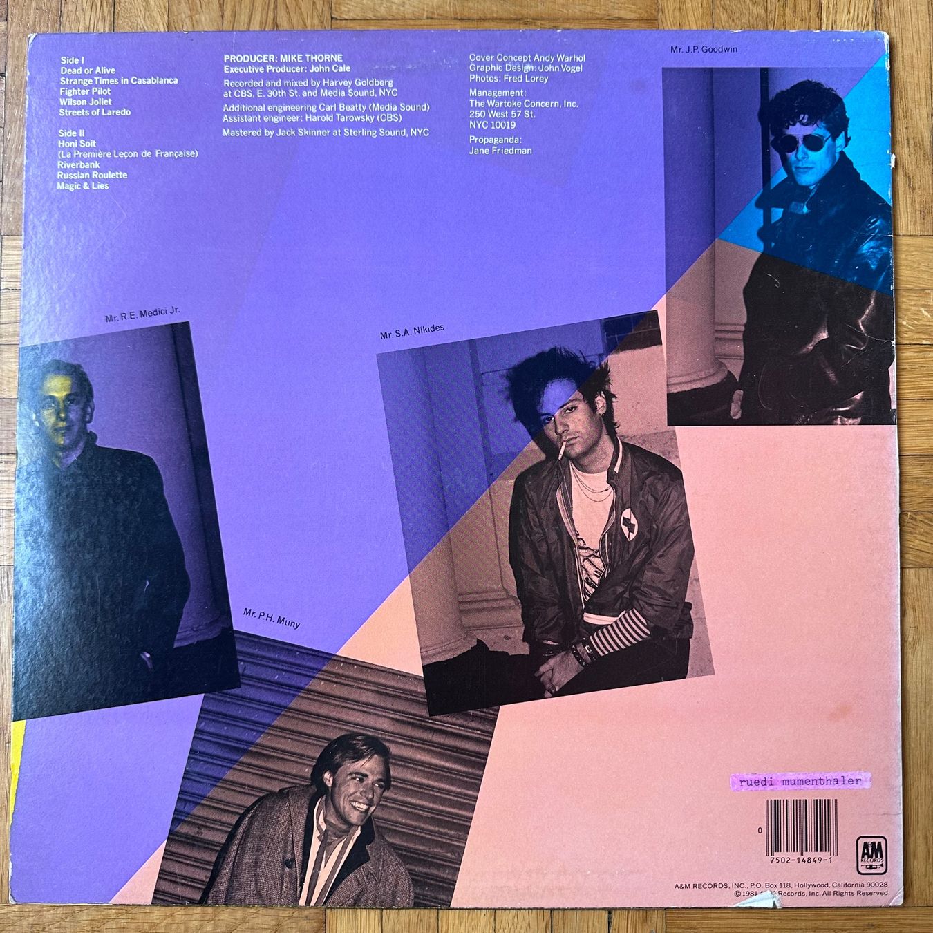 Dischi in vinile: LP - John Cale – Honi Soit – Usato da Breganzona venduto da Onairda75 1