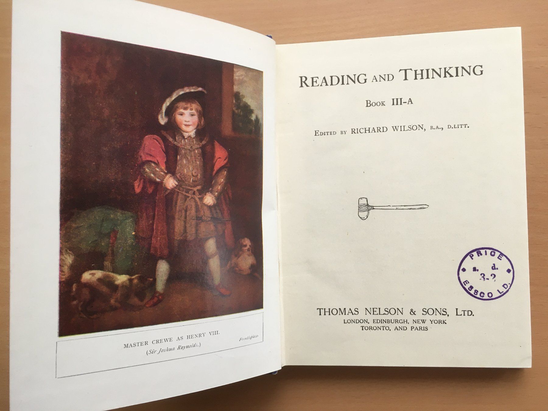 Libri: Reading and Thinking - Richard Wilson – Usato da Grenchen venduto da Kogi7 1