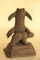 Bär , geschnitzt (Stifthalter)