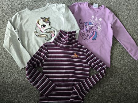 3x Mädchen Pullover Gr. 104-110