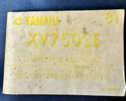 Yamaha XV750SE Betriebsanleitung 1981 guter Zustand