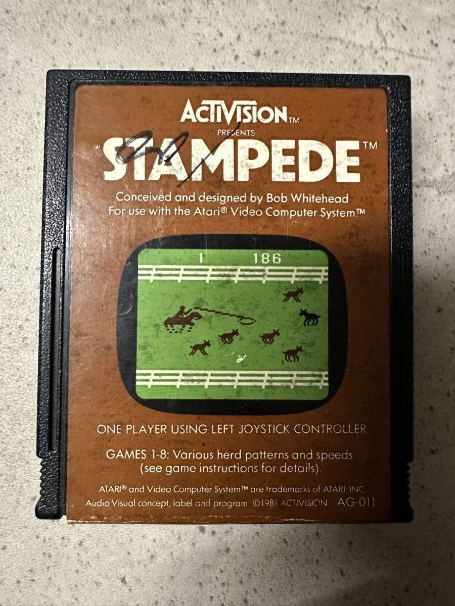 Atari Giochi: Retro Game: Atari 2600 Cartridge - Stampede – Usato da Kestenholz venduto da Matti_10