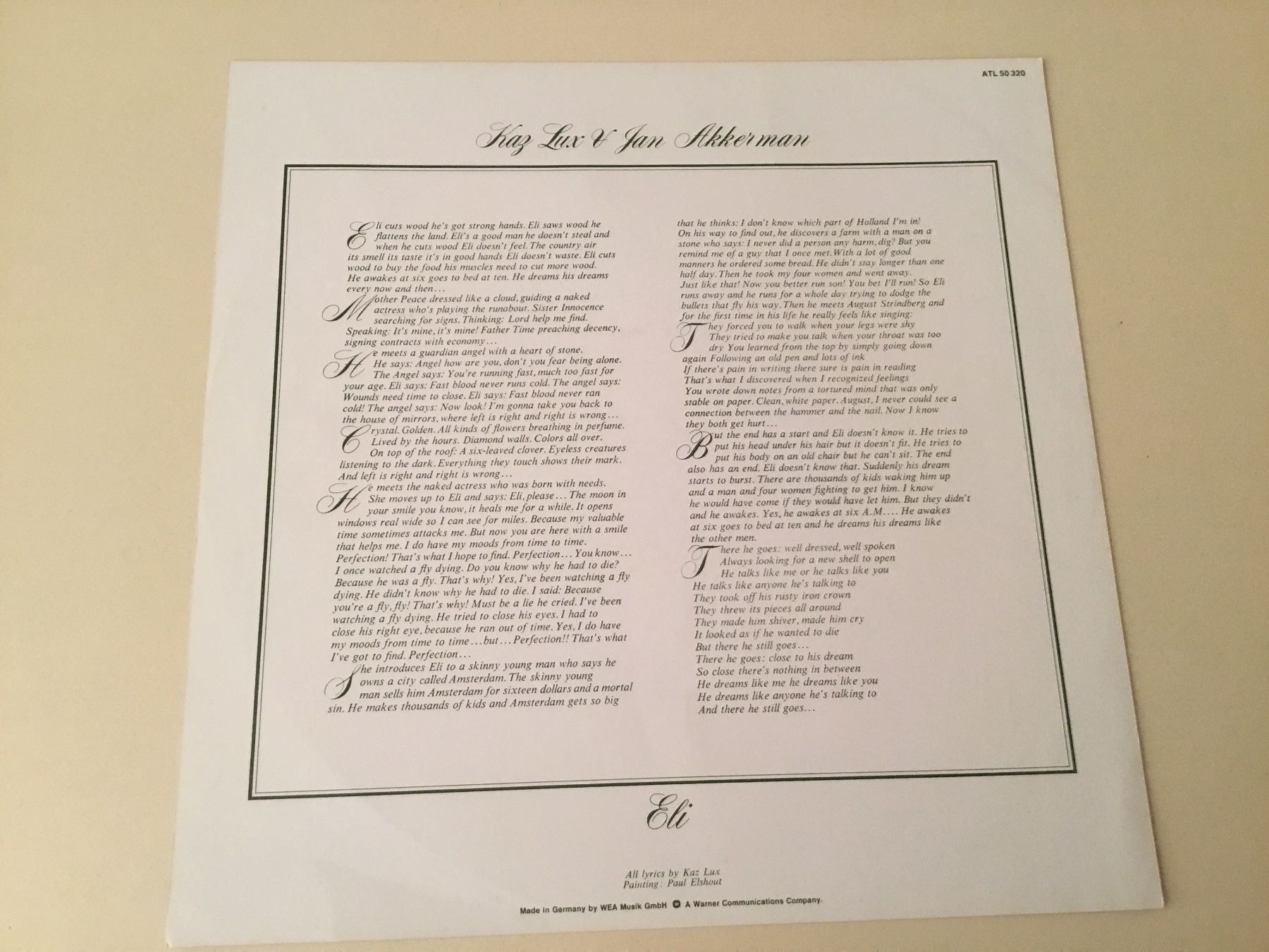 Dischi in vinile: Jan Akkerman & Kaz Lux / Eli – Usato da Kreuzlingen venduto da Schuggerman 2