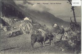 Paysage - Val de Finhaut - Kühe - animee