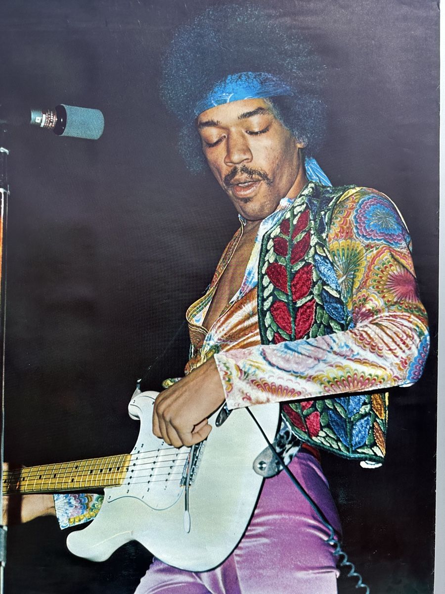 Poster & Bilder: grosses altes Jimi Hendrix Plakat – Gebraucht aus Zürich von frauflufelberg 2