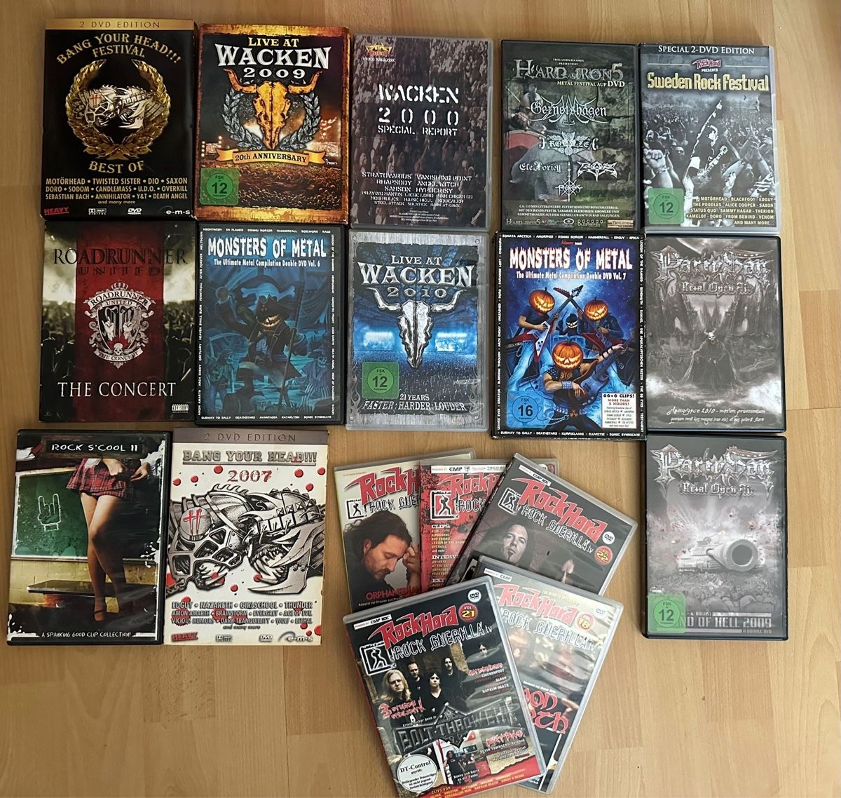 Alle DVDs: Metal Festivals, Sampler & Compilation DVDs (ca. 18 DVDs) – Gebraucht aus Heimberg von Blackwitch