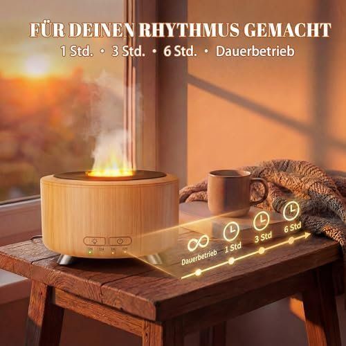 Diffusori di oli essenziali: Diffuser Raum und Yoga 9-farbiges LED-Nachtlicht – Nuovo e nell'imballaggio originale da Hundwil venduto da tec_mm27 4