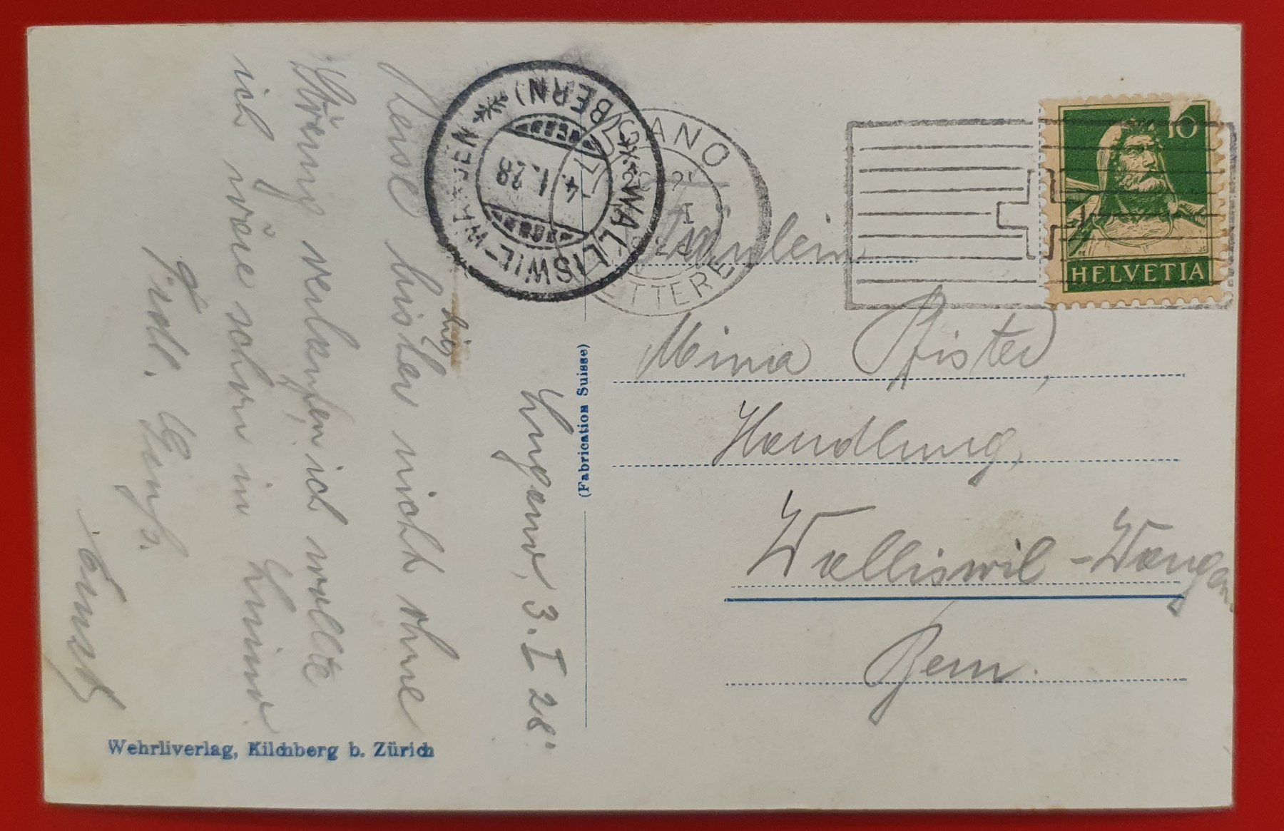 Cartoline postali: Lugano 1932 - belebt – Usato da Kreuzlingen venduto da Rschweiz1 1