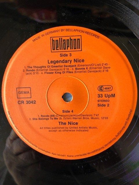 Vinyles: The Nice – D'occasion à Aarwangen par Jukebox3 8