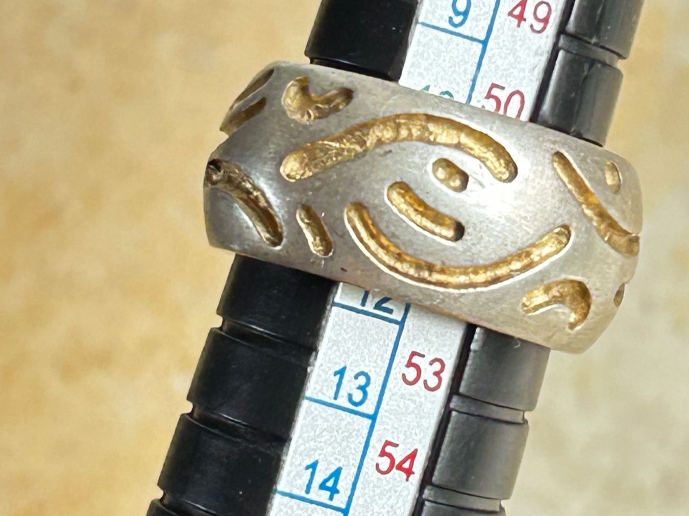 Anelli: Silber Ring matt golden (52) – Usato da Laufen venduto da Bellavitaboom 6