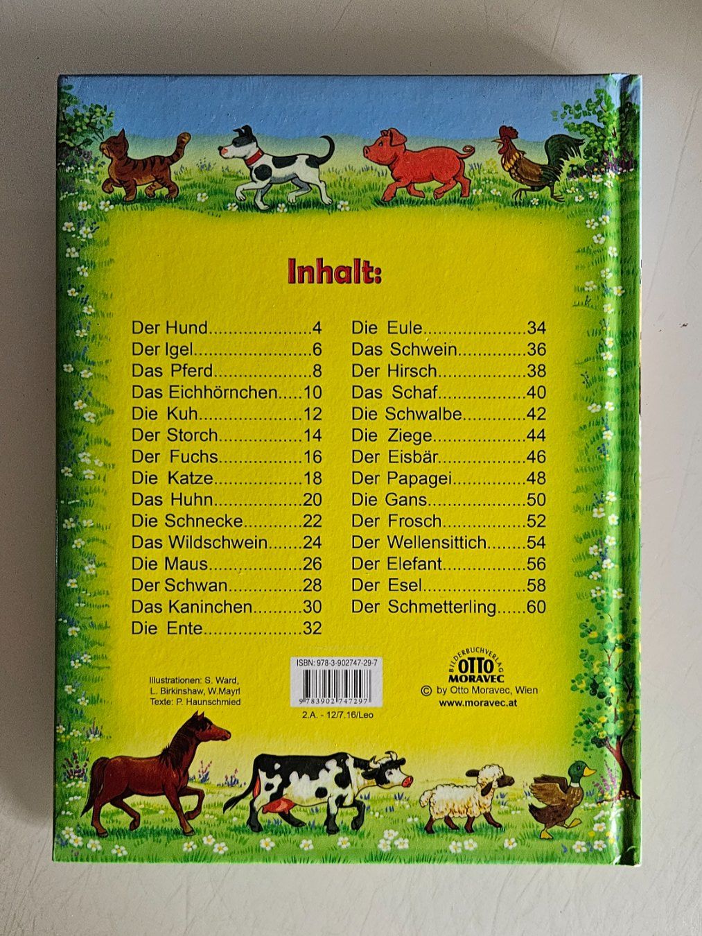 Libri: Tierbuch mit Holzanhängern und Stofftier – Usato da Basel venduto da True_Hofer_Store 2