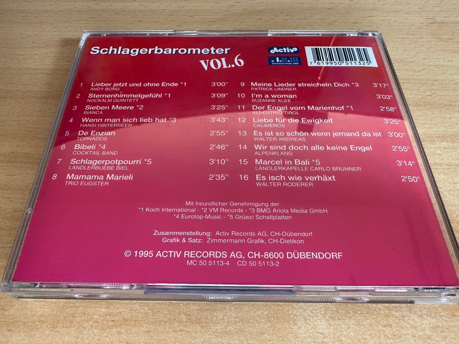 CDs: R1 Various – Schlager-Barometer Vol. 6 – Gebraucht aus Rikon im Tösstal von Alpenmutz 1