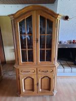 Vitrinenschrank mit Beleuchtung Eiche