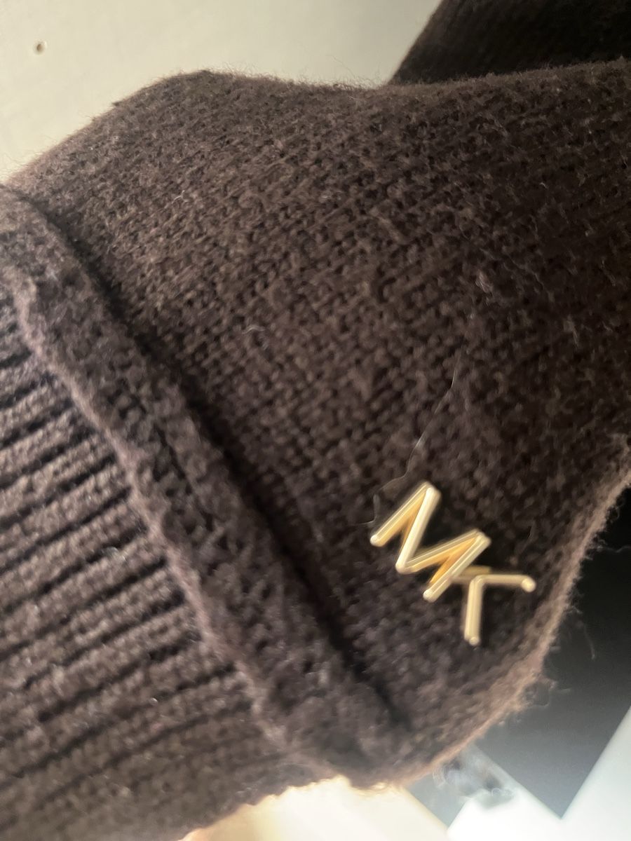Michael Kors Foulard & Sciarpe: Michael Kors sciarpa lunga in maglia marrone cioccolato con – Usato da Lugano venduto da gil_2xvg 3