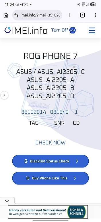 Telefoni cellulari / Smartphones: Ausus phone 7 – Usato da Chêne-Bougeries venduto da ona_d57w
