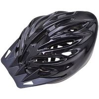 Bike - Fahrradhelm, schwarz glänzend Gr. M 55-59 cm
