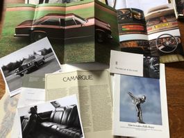 Vintage photos lettre magazines originaux Rolls Royce