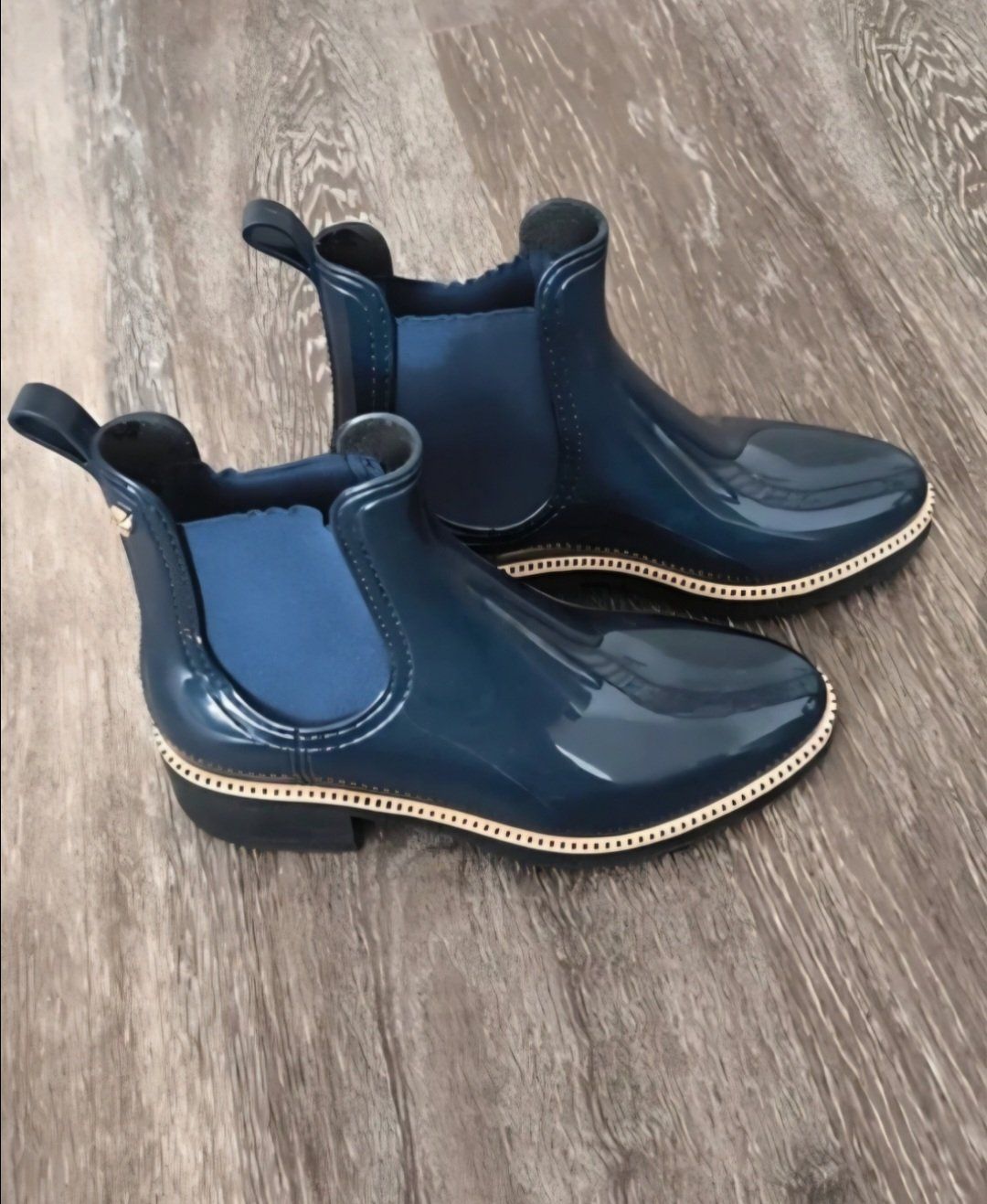 Lemon Jelly Scarpe da donna: Bottes de pluie bleu marine – Nuovo (secondo la descrizione) da Duillier venduto da Stefsy 1